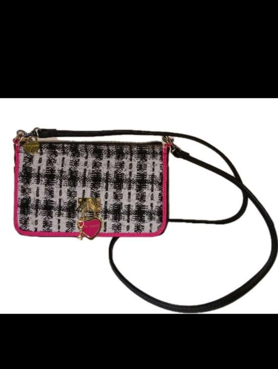 Handbags - Betsey Johnson Tweed Crossbody Handbag